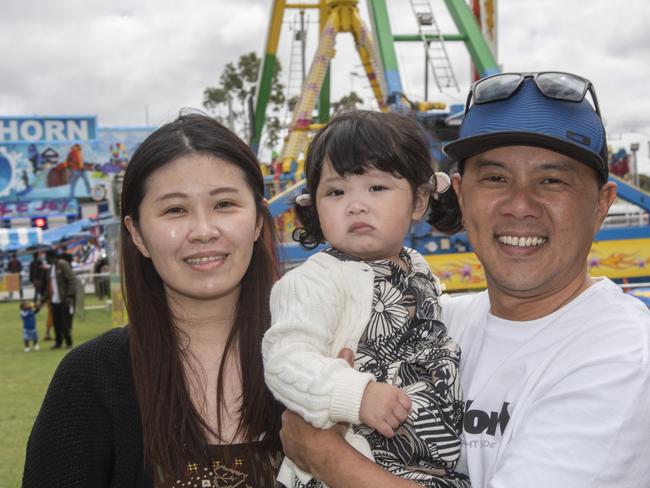 Ivy Tsai, Peng Lee, Yuna Lee Mildura Show 2024. Picture: Noel Fisher