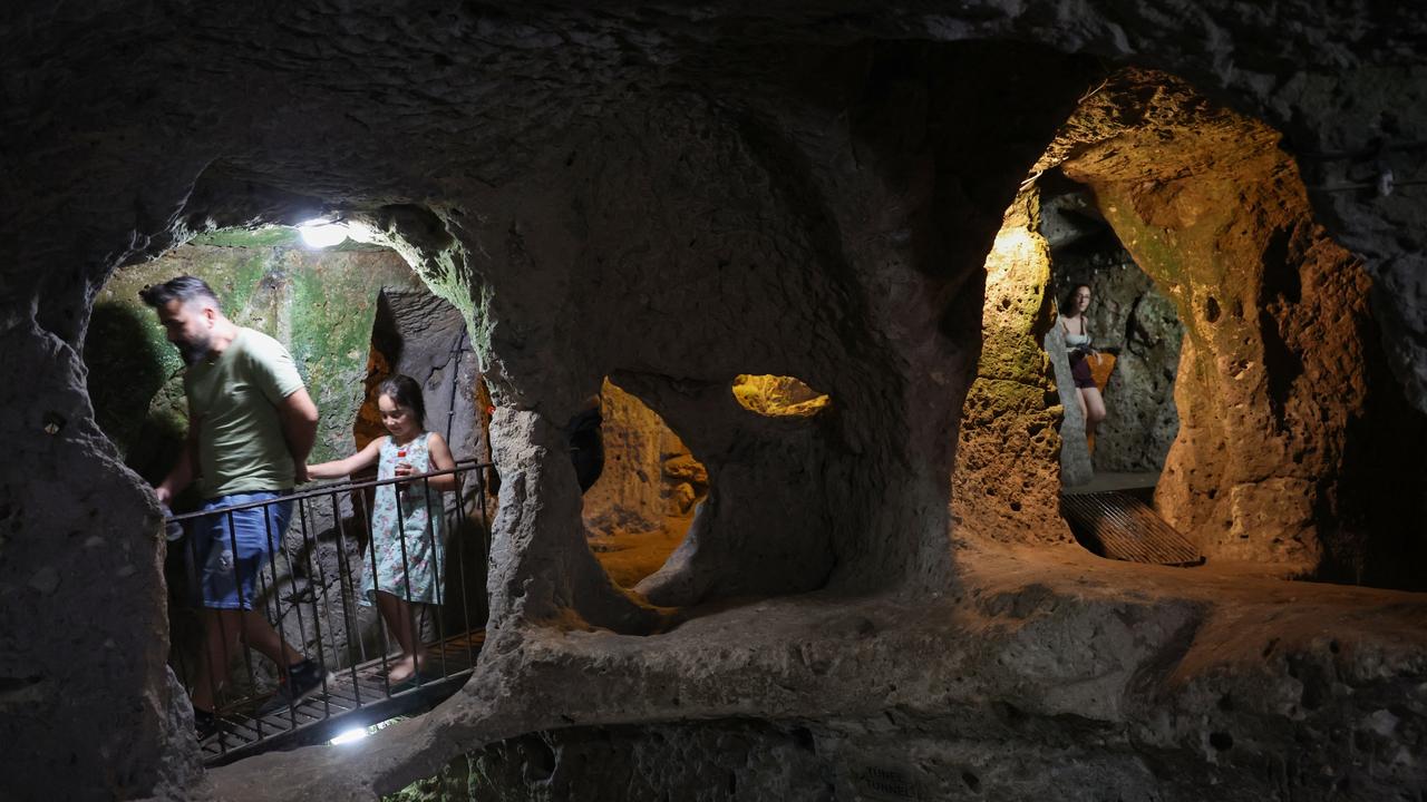 Derinkuyu is the largest excavated city in the world. (Photo by OMAR HAJ KADOUR / AFP)