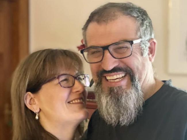 Adam Coulson (right) and his wife Maria Terese Coulson. Maria Terese shared news that her husband's body had been reocvered and that a memorial service would be held to celebrate his life. Picture: Facebook