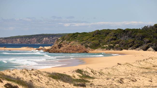 Bournda Beach on the NSW south coast where Melissa Caddick’s shoe was found. Picture: NCA NewsWire/Gary Ramage