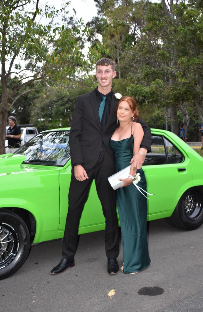 Cooper King and Mikayla Ververs at the Meridan State College formal 2024.