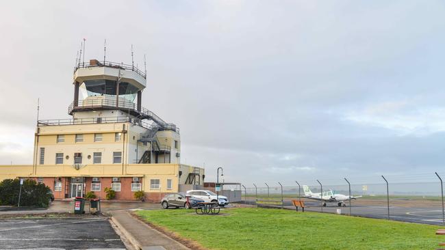 Morning fog at Parafield Airport on July 27, 2020. Picture: Brenton Edwards