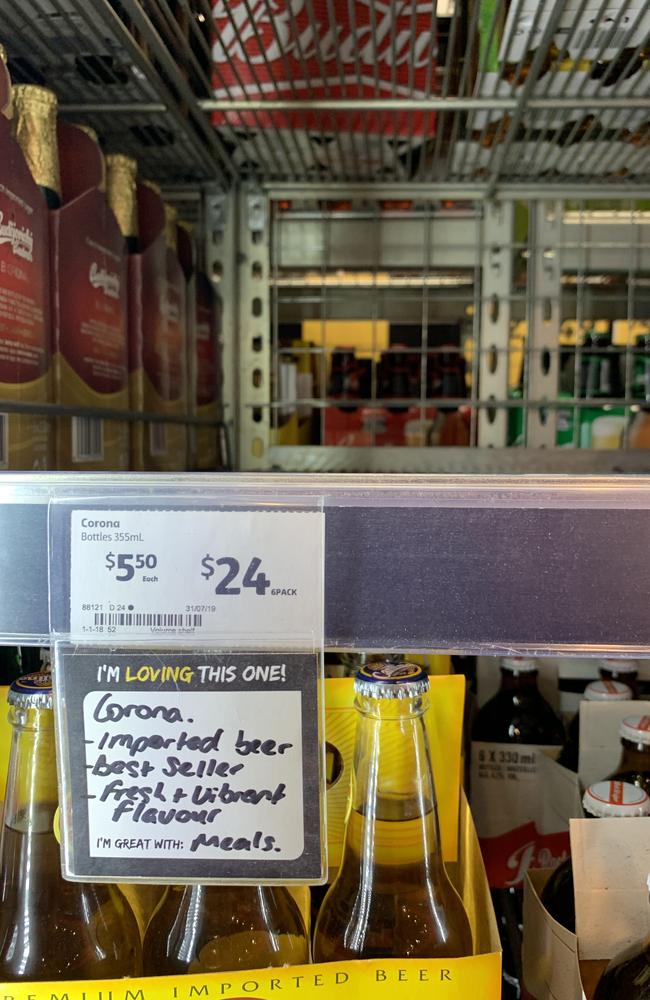 Corona beer, of all beers, was sold out at Liquorland.