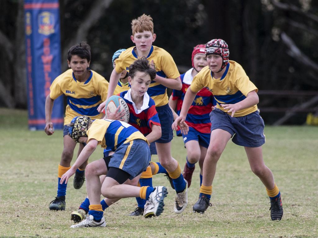 12As Downlands vs TGS. The O'Callaghan Cup played at Downlands College. Saturday, August 6, 2022. Picture: Nev Madsen.