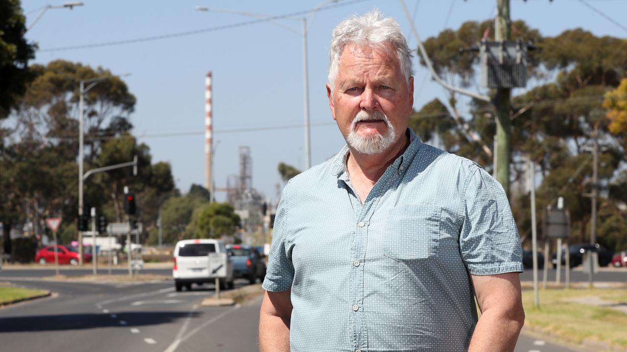 North Geelong man David Dillon is calling for the Environmental Protection Authority (EPA) to further analyse the pollutants being released into Corio by the Viva Refinery. Picture: Alan Barber