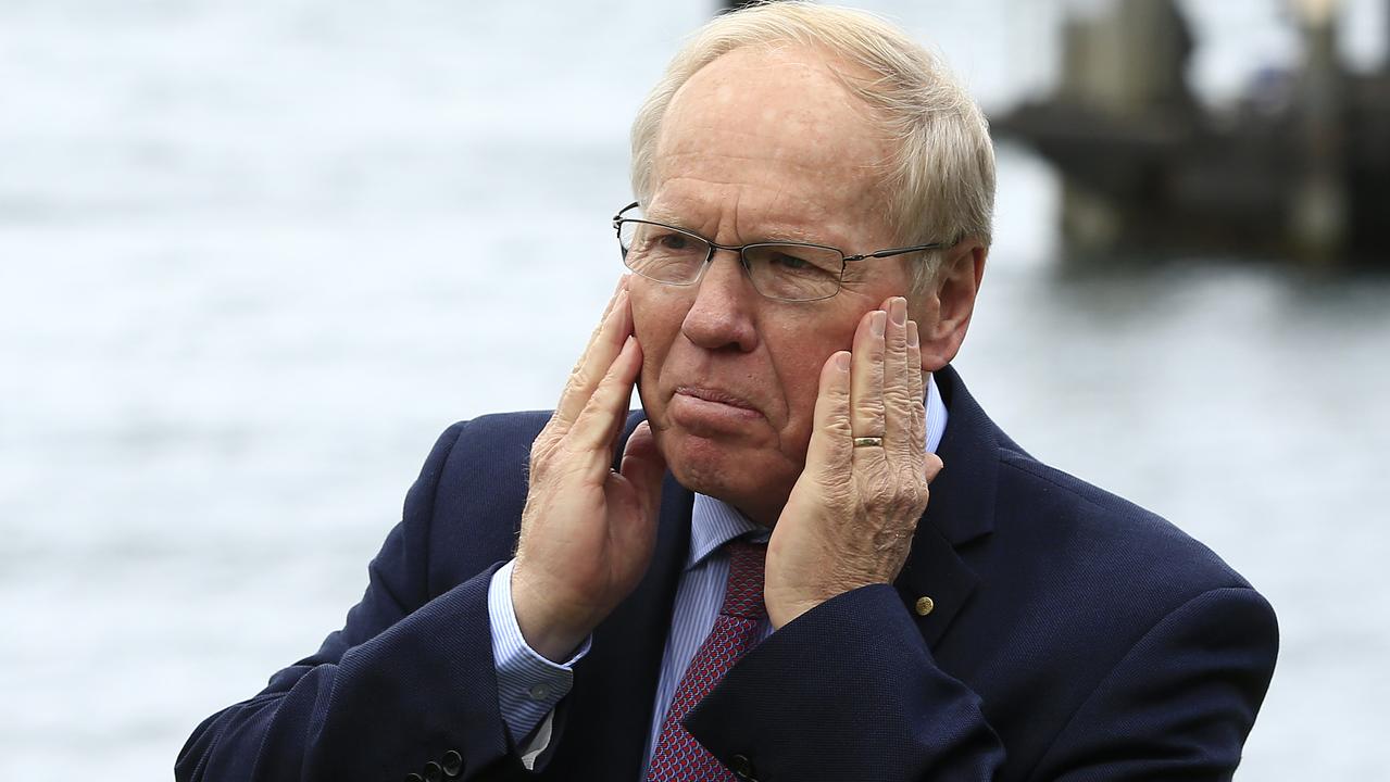SYDNEY, AUSTRALIA - AUGUST 22: Australian Rugby League Commission Chairman Peter Beattie talks to the media at a press conference at Thornton Park on August 22, 2019 in Sydney, Australia. (Photo by Mark Evans/Getty Images)