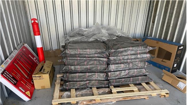 The sham load of 900kg of cocaine delivered to a Morisset warehouse in May 2021.