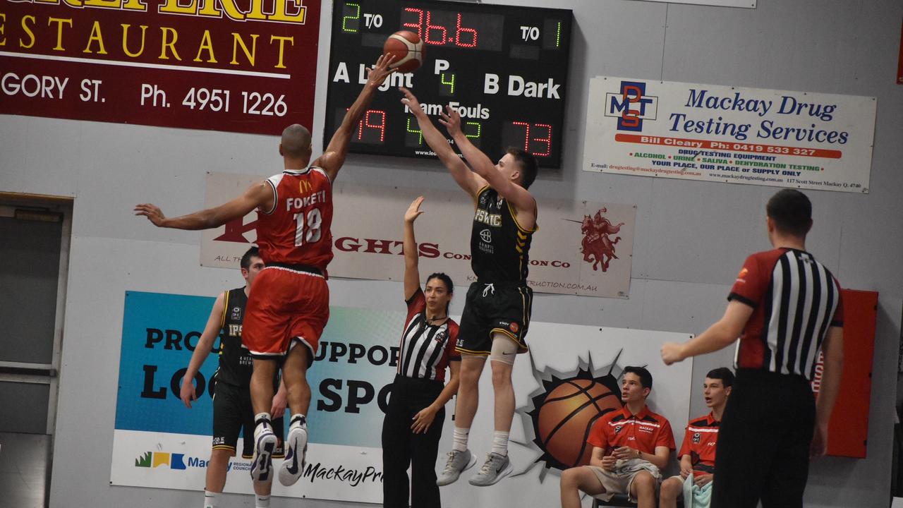 Viliami Foketi for Mackay Meteors against Ipswich Force in the NBL1 North match, July 24 2021. Picture: Matthew Forrest