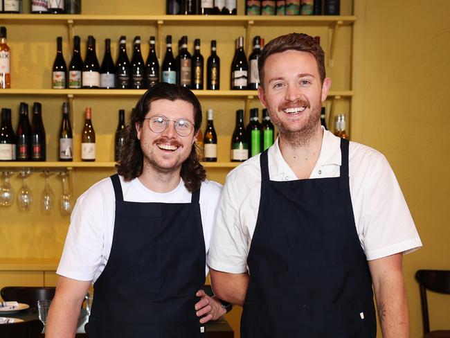 Hold for KC The Daily Telegraph 9.5.2024 Owner Tristan Rosier and Head Chef Will Lawson pictured. Fior in Gymea has taken over 1000 bookings. The restaurant is the first time highly acclaimed chef Tristan Rosier (of Arthur and Jane) has opened in the suburbs. Picture: Rohan Kelly.