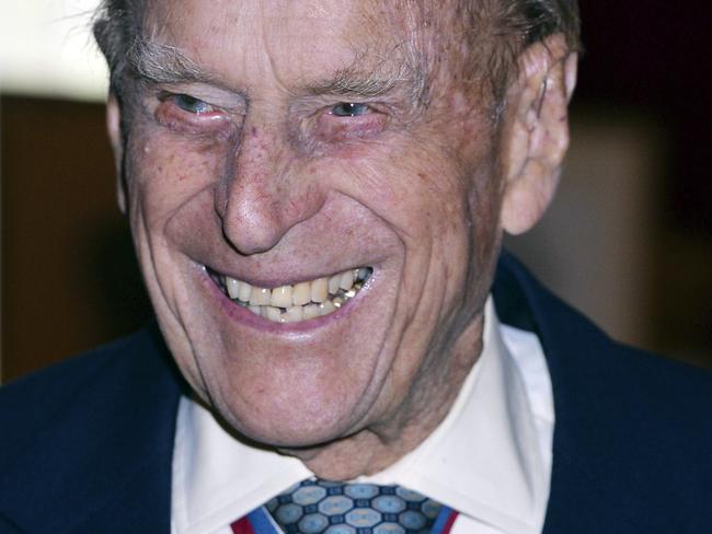 Britain's Prince Philip, the Duke of Edinburgh speaks to guests after attending the Order of Merit service at Chapel Royal in St James's Palace, London, Thursday May 4, 2017. ï»¿Prince Philip, the consort known for his constant support of his wife Queen Elizabeth II as well as for his occasional gaffes, will retire from royal duties this fall, Buckingham Palace said Thursday. (John Stillwell/Pool Photo via AP)