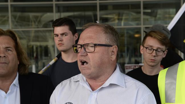 Transport Workers Union (TWU) branch secretary Ian Smith. Picture: AAP/Roy Vandervegt