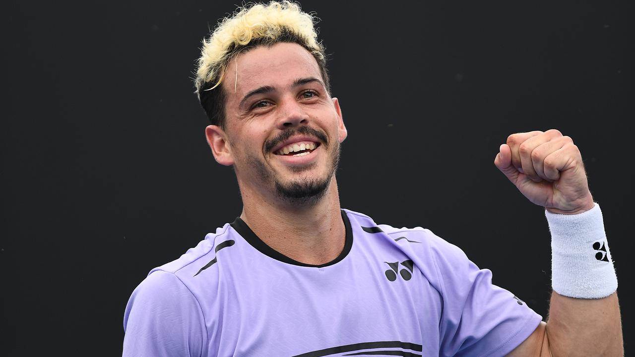 Alex Bolt winning against Jack Sock in the Australian Open first round.