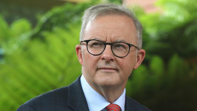 Anthony Albanese appears to have defied the negative Coalition campaign over Labor’s stance on China. Picture: Glenn Hampson