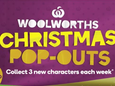 Woolworths is releasing a range of Christmas Pop-Outs. Picture: Supplied