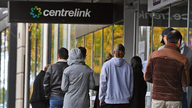 The employment rate is 1.7 per cent below pre-pandemic levels. Picture: William West / AFP