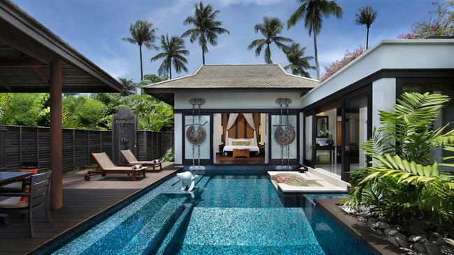 Pool villas at Anantara Mai Khao Villas Phuket.