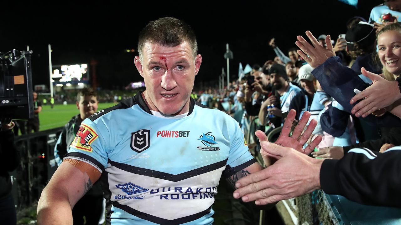 Cronulla's Paul Gallen in his final game with fans