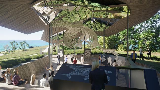 An Artist’s impression of the whale interpretative centre, Yalingbila Bibula.