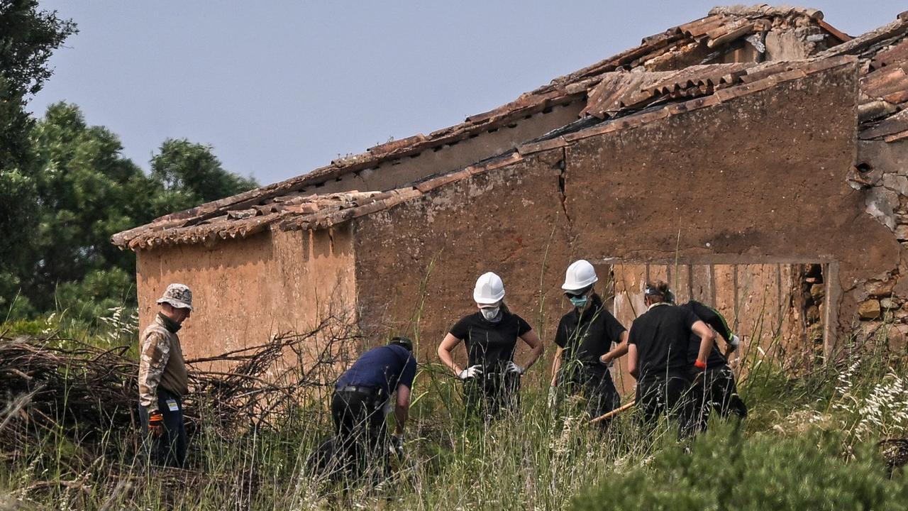 German investigators work during a new search operations amid the investigation into the disappearance of Madeleine McCann at Atalaia, Lagos in Algarve on June 3, 2025. Picture: Patricia De Melo Moreira / AFP