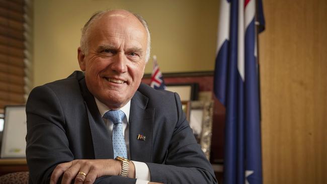 Sure - you know Senator Eric Abetz - but have a go at naming the other 11 Tassie senators. Picture: Chris Kidd