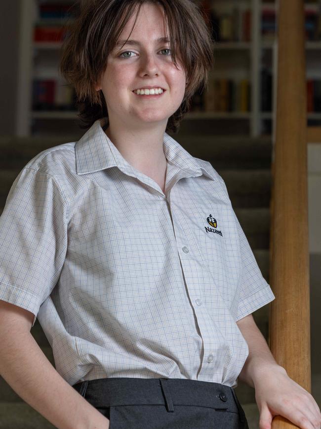 Teen Parliament student Toby McEvoy. Picture: Ben Clark