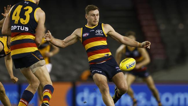 Rory Laird was the start at Marvel Stadium on Saturday night. Picture: Daniel Pockett/Getty Images