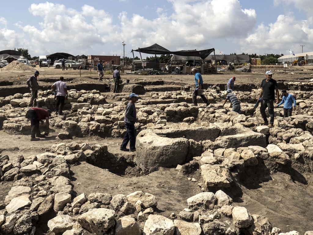 A large, 5000-year-old city has been discovered in northern Israel. Picture: AP Photo/Tsafrir Abayov