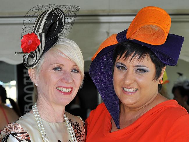 Ladies Day at Cluden Park. Cr Colleen Doyle and Crista Harrison. Picture: Shae Beplate