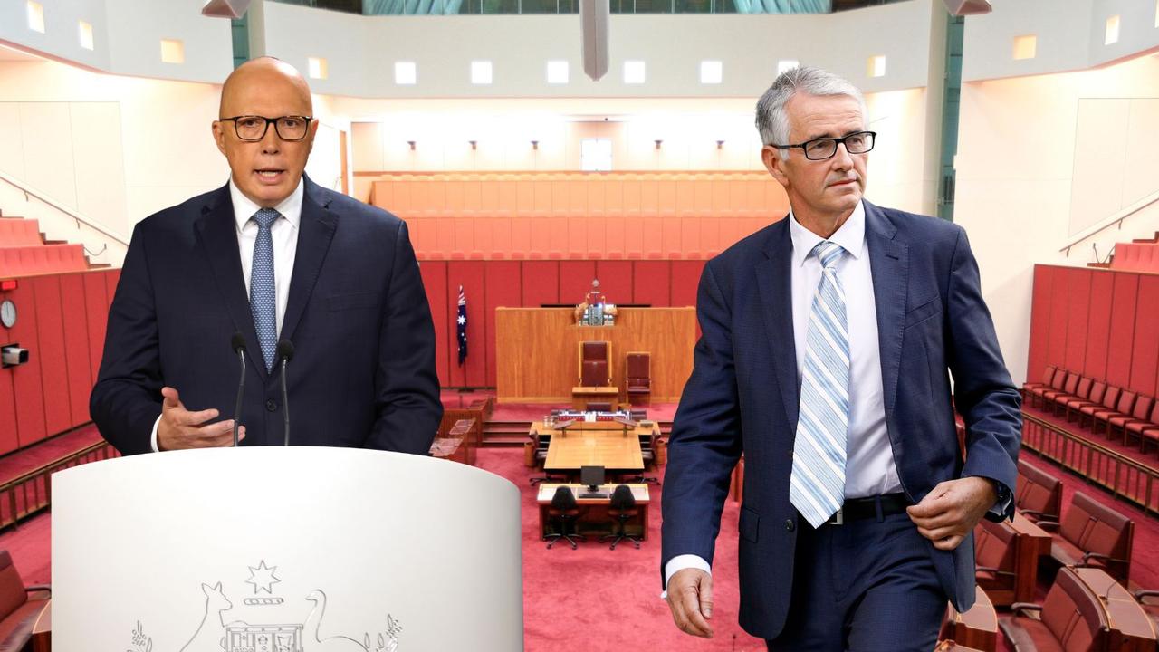 Opposition Leader Peter Dutton and former senator Gerard Rennick.