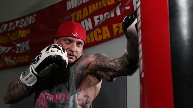 Moloney MacCallum Lawyers partner and high-profile defence lawyer Campbell MacCallum says training for a charity boxing event has helped him face personal and professional pressures. Picture: Glenn Hampson