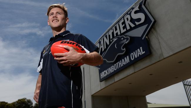 3/11/14 - South Adelaide footballer and AFL draft target Caleb Daniel at Noarlunga Downs today - photo Naomi Jellicoe