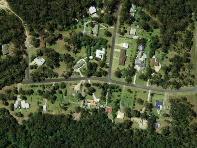 WEEKEND TELEGRAPHS SPECIAL. , PLEASE CONTACT WEEKEND PIC EDITOR JEFF DARMANIN PUBLISHING.     , A satellite image around Benaroon Drive, where William Tyrrell went missing.