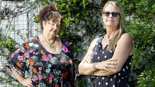 Work colleagues Julie Minto (left) and Jane Ellis have struggled to find bulk-billing doctors. Picture: Richard Walker