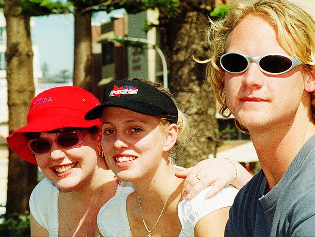 Cassandra Roach, Stef Hendy and Linc Woodroff at the Manly Jazz Festival in 2000 Picture: Simon Dean