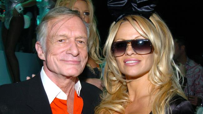 Hugh Hefner and Pamela Anderson were close friends. (Photo by Theo Wargo/WireImage)