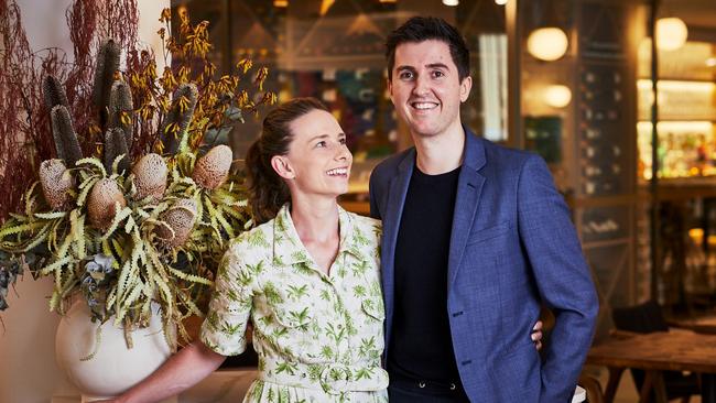 Restaurant power couple Julie and Josh Niland. Picture: Rob Palmer