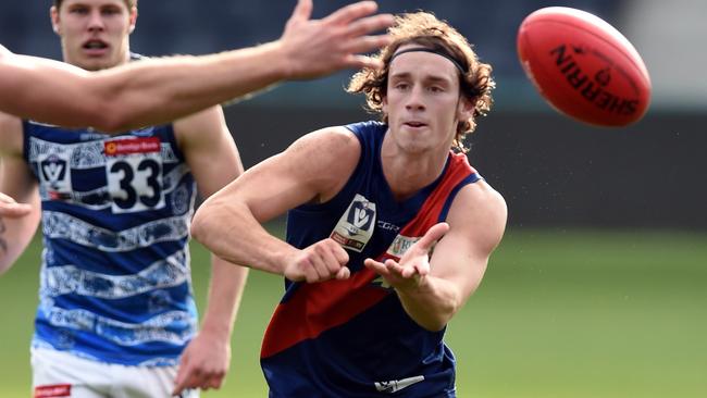 No 42 Marcus Lentini for Coburg. VFL: Geelong v Coburg at GMHBA Stadium.