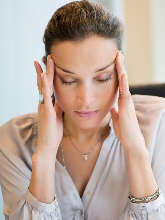 If rubbing your temples eases the pain, it’s a good indication that it’s stress related. Picture: istock