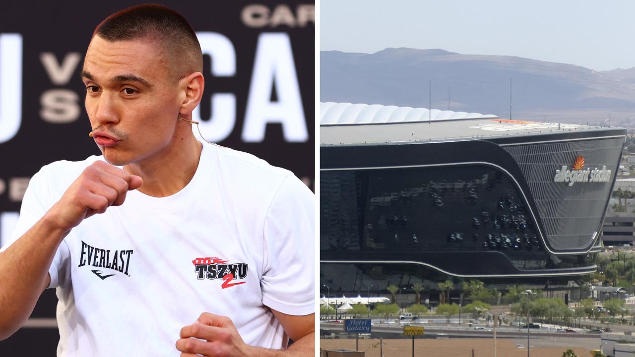 Tim Tszyu could fight as part of a double-header with the NRL's Las Vegas debut.