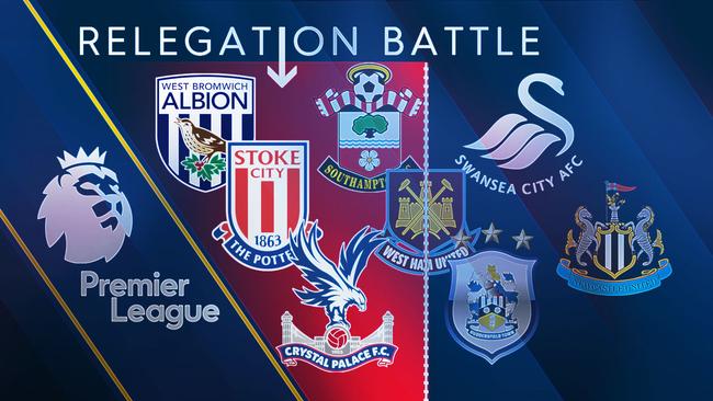 Eight teams are set to battle it out to avoid Premier League relegation