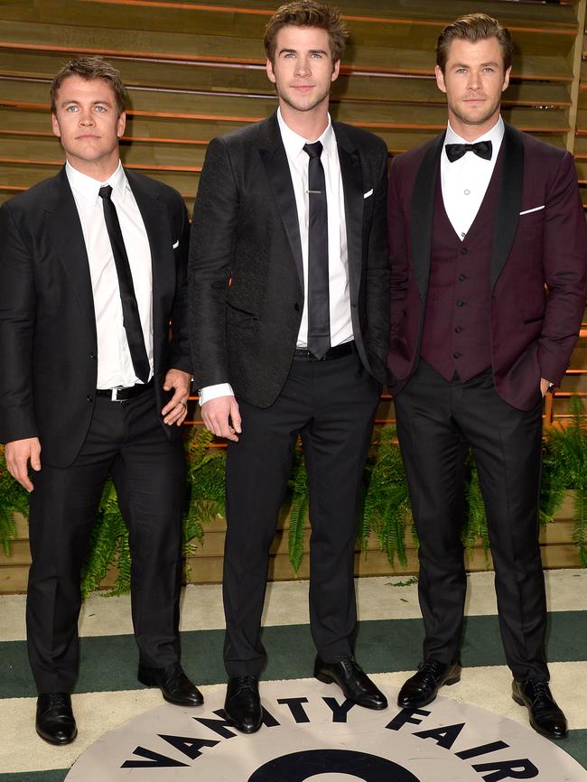 Luke, Liam and Chris Hemsworth