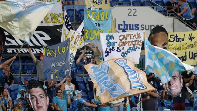Titans fans want to keep their club and identity. Picture by Scott Fletcher