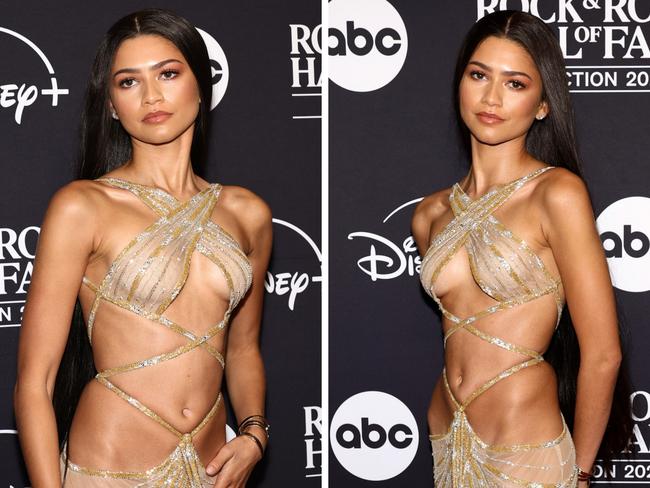 Zendaya wows in barely-there dress