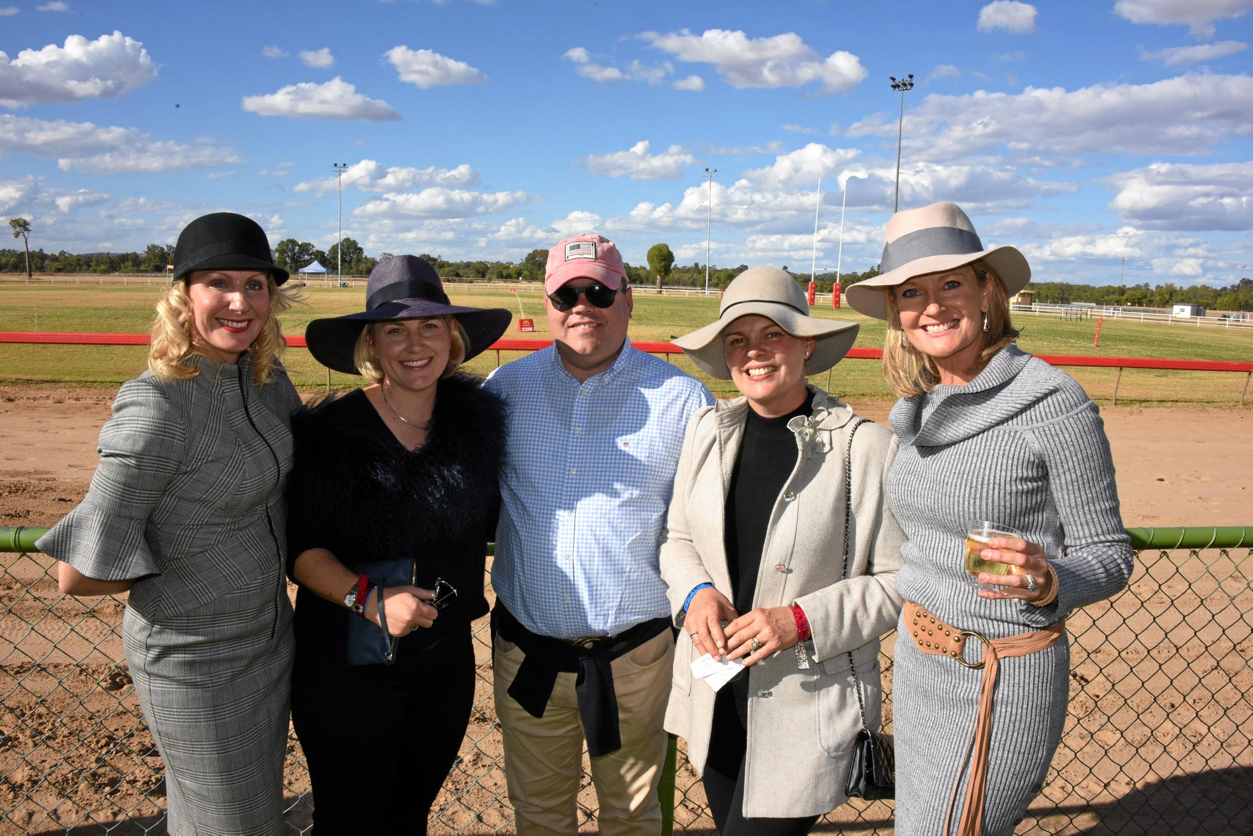 Tanya Woolnough, Sarah Cameron, Brendon Murray, Victoria Murray, Katrina Body. Picture: Alexia Austin