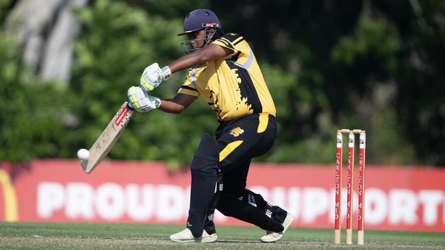 Jayllen Naganayagam during his Darwin Premier Grade stint in 2019 Picture: Keri Megelus