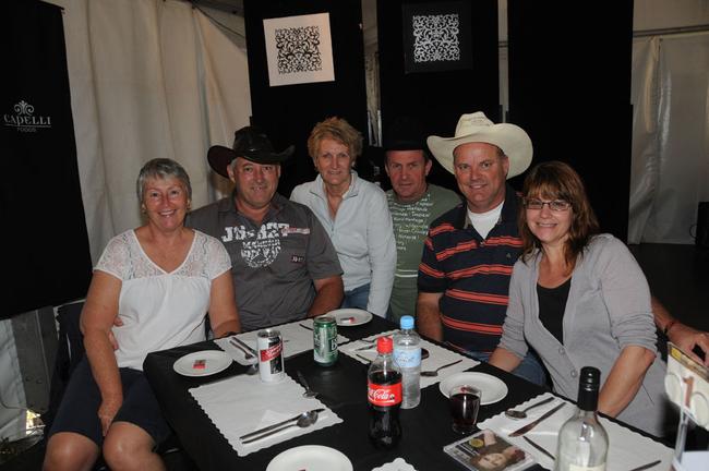 Eve Burke, Tony Burke, Terry Campbell, Dave Campbell, John McDuff and Josie Baker. Picture: Craig Warhurst