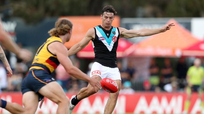 Port Adelaide will be buoyed by the return of livewire Connor Rozee. Picture: Getty Images