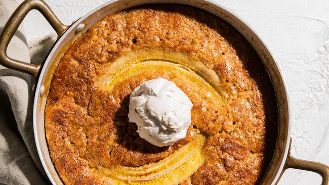 Banana self-saucing pudding.