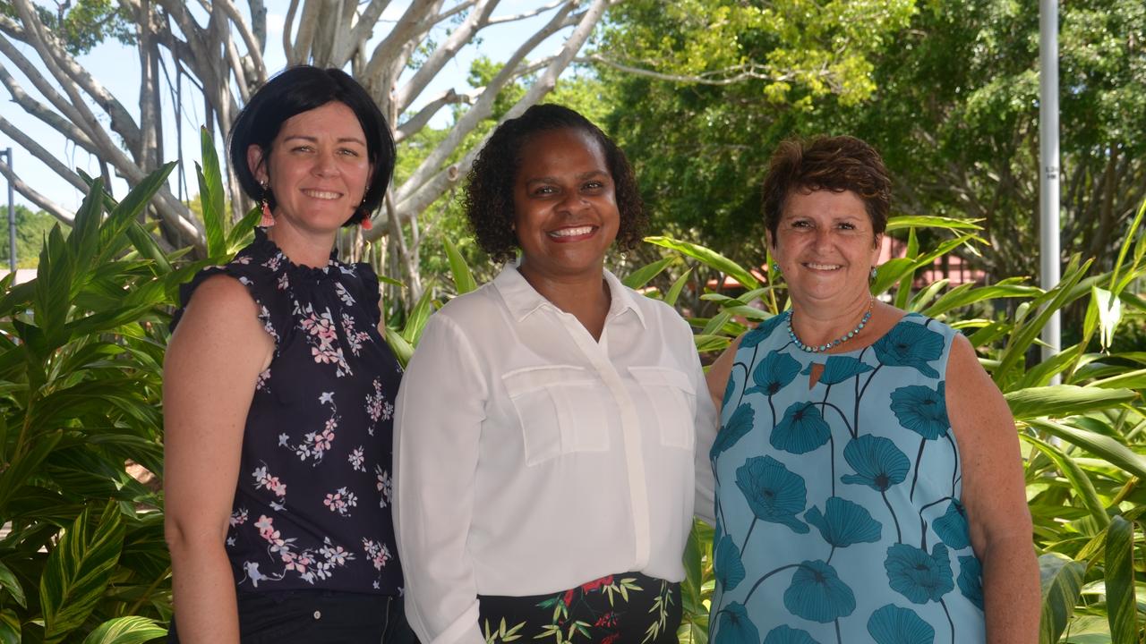 (L to R) Cane grower Liza Giudice with Member for Cook Cynthia Lui and Far Northern Milling Chairwoman Maryann Salvetti. Picture: Danaella Wivell