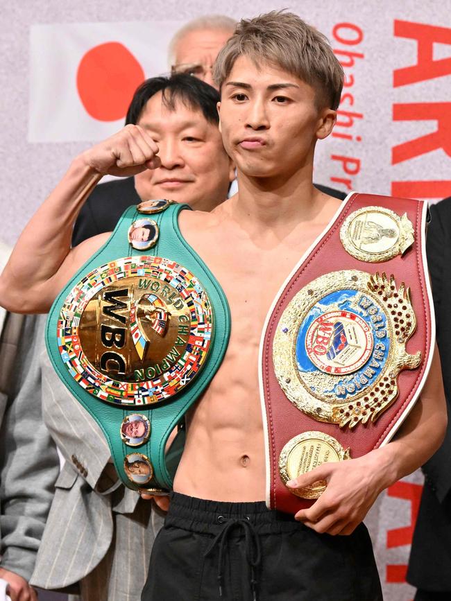 Japan's super bantamweight champion Naoya Inoue is yet to taste defeat. Picture: AFP